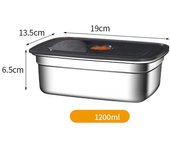 Stainless Steel Camping Lunch Box Leak-proof Microwave Suitable Bento Box Large Capacity Sealed Refrigerator Freezer Storage Box