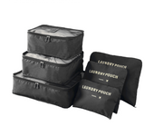 Bolsas organizadoras de Maletas, 6 Piezas, impermeables, incluye 3 Cudos de Embalaje, 3 Bolsas de Compresión