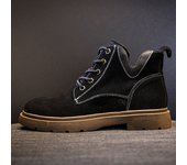 Nuevas botas cortas de mujer botas planas de mujer zapatos de mujer locomotora negra botas finas