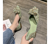 Women Flat Single Shoes Feamle Autumn Pointed Toe Shoes Flat Loafers Soft Sole Ladies Plus