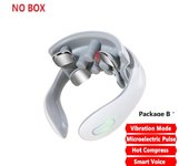 Back And Neck Smart Massage Instrument Shoulder Neck Massage Cervical Vertebra Health Care Vibrator Heating Relieve Pain Muscle