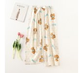 Cotton and artificial spring/summer women's beach can be worn s. Large size cotton silk casual wear, nine point pants