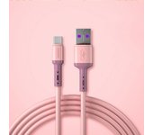 1pc Fast Charging Type C Cable USB C Liquid Soft Silicone Data Cord For  1/1.5/2M Mobile Phone USB-C Charger Wire