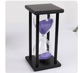 Large Wooden Glass Sand Hourglass Sand Timer 8 Colors Vintage Sandglass Timer 30/60 Minutes Sand Clock Classroom
