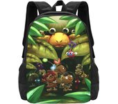 Pik-min - Mochila ligera para portátil con estampado 3D de anime, viajes, casual, correas ajustables, para hombres y mujeres