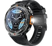 Military Smart Watch for Men Tactical Rugged Smart Watch with Bluetooth Call Flashlight 1.45" Big Screen Fitness Tracker Heart Rate Sleep Monitor Watch Waterproof Sports Smartwatch for iPhone Android