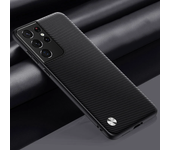 Luxury PU Leather Case For Samsung Galaxy S21 Ultra S21 Plus S21 FE 5G Back Cover Business Silicone Protection Phone Case Coque