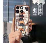 Graffiti Anti-knock Phone Case For ZTE Blade A35/A55 Back Cover Cartoon Waterproof TPU Cute Shockproof Cover Full wrap