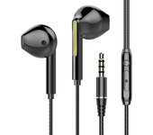 VAORLO Monitor Earphone 3.5mm Wired Headphone Deep Bass In Ear Earbud HIFI Gaming Headset With Mic For Android Phone