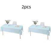 1pc Reusable Tablecloths 137x183cm BPA Free Plastic Dining Table Cover Cloth for Parties Picnic Camping Disposable Tablecloths