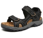Nueva moda, zapatos de ocio de verano para hombre, sandalias de playa, sandalias de cuero genuino de alta calidad, sandalias suaves de talla grande para hombre, talla 38-48