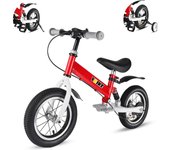 Bicicleta Sin Pedales para Niños,Bicicleta Niño Dos en Uno para con Pedales,Amortiguadores,12 14 Pulgadas Adecuada para Niños de 1 a 7 años 4 Colores Bici Sin Pedales Niño