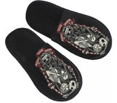 Custom The Nightmare Before Christmas Comfy Scuff Memory Foam Slippers Women Jack Skellington Heart Spa House Shoes