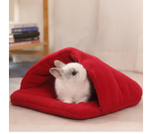 Warm Bed Suitable for Small Pets Up To 1.5kg Pet Supplies Guinea Pig Bed Rabbit House Hamster Sleeping Bag  Nest Soft Fleece