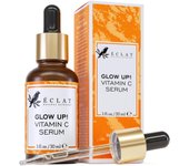Face for Dark Spots, Vitamin Serum with Hyaluronic Ferulic Acid, & E - Anti Aging and Skin Brightening, Pure Vit C Facial Care