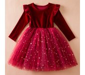 Vestido De Princesa Elegante Con Flores Para Niñas