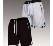 Conjunto de 2 pantalones cortos para hombre, frescos y sueltos para el verano, pantalones de baloncesto casuales, pantalones de