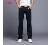 Casual pants men's cotton slim fit Chino fashion pants