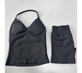 Women's Impact Gym Set, baless sleeveless T-shirt, high waisted seamless shorts, gym  sportswear, training set, 2 pieces.