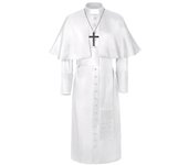 Disfraz de pastor sólido para Halloween, disfraz de sacerdote medieval retro para cosplay.