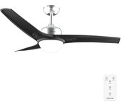 Ventilador de Techo con Mando a Distancia, Temporizador y Luz LED  460. 49 W, 106 cm de Diámetro, 3 Aspas, 3 Velocidades, Función Invierno, Diseño en blanco