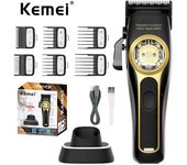 Kemei 2373 Barber Fade Hair Clippers Professional Cordless Hair Trimmer Electric Men Hair Cutting Machine Magnetic Motor 8800RPM
