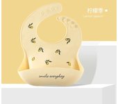 Baby waterproof silicone bib, soft, golden, constellation, gold-plated, cartoon, wearable, cute, nutritious