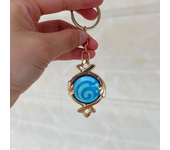 Game Impact Fontaine Sumeru Wanderer Light Pervious Key Chain 7 Element Eye Of Original God Cosplay Toy KeyRing