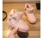 Invierno Acolchado Cálido Botas De Nieve Suela Blanda Arco Botas De Los Niños