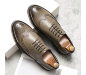 Zapatos formales de cuero para hombre zapatos de punto británico para bodas zapatos deportivos para jóvenes con suela suave para primavera/verano