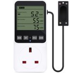 LCD Display Temperature Humidity Controller Humidification Dehumidification Heating Cooling Smart Thermostat Control Socket