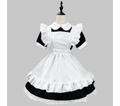 Disfraz japonés de chica con sonido ligero, disfraz de sirvienta, vestido de juego de rol cosplay Lolita