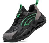 Zapatos de seguridad con punta de plástico para electricista, zapatillas de trabajo ligeras con aislamiento, ANTIPERFORACIONES