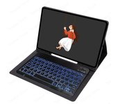 7-color Backlit Spanish Keyboard for Samsung Galaxy Tab S9 Ultra Keyboard Case 2023 SM-X910 X916B X918U Backlit Mouse