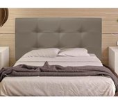 Cabecero Mod. Big Tennessee tapizado en Polipiel de Dormitorio Medidas cabecero de Cama niño, Juvenil y Matrimonio Cabezal, tapizado, Acolchado (105x70, Blanco)
