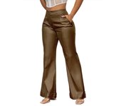 Slim Flare Female Trousers New in Korean Fashion Slacks Spring Autumn Solid Mid-Rise Women's Pants Hot