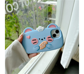 Three Dimensional Mouse Crossbody Hanging Rope Suitable For Iphone 15 14 13 Pro Max Phone Case Samsung S23 S24 Protective Case