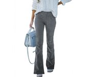 Elastic Waist Corduroy Woman Trousers Trends 2025 Autumn Clothing Flare Pants for Women Original Slacks Outfits One Size Xxl 90s