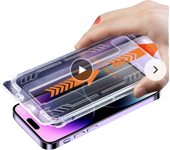 FOR iPhone 15 14 13 12 11 XR XS Pro Max PLUS Screen Protector Toughened Glass Phone With Install Kit Remove Explosion magicjohn