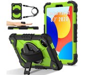 For Xiaomi SE 8.7in Fundas Redmi pad pro 12.1in Armor Tablet Case Rotation Handle Stand Shockproof Red Cover Coque