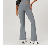 Tight Non Feeling High Waisted Hip Lifting Yoga Pants Running Breathable Fitness Wide Legged Flared Pants Leisure Sports Pants