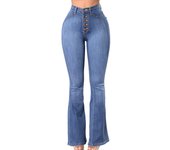 Womens Flare Jeans Skinny High Waist Shot Denim Pants for Women Slim Fit Size X Larg Aesthetic Flared Trousers Streetwear Z A R