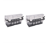 2X Robot Vacuum Cleaner Dust Box Bin HEPA Filter for Ecovacs Robotic Vacuum Cleaner Parts