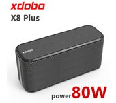 High Power X8 Plus Subwoofer 3 Speakers 80W Soundbar 10400mAh X8Plus Portable Boombox Sound Column Speaker Suporrt USB/TF/AUX