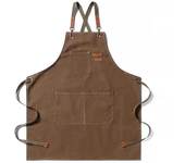 Fashion Canvas Apron Home Kitchen Gardening Work Dress Women's Kitchen Restaurant Work Apron