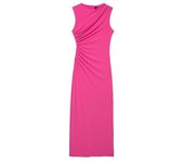 OUWU-  Primavera Sin Mangas Nueva Fiesta Maxi Vestido Largo Decorativo Ajustado Flauta De Malla Vestido Plisado Elegante Vestido De Ropa De Trabajo De Oficina