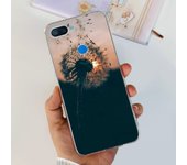 For Xiaomi Mi 8 Lite Case Clear Silione With Cute Painted Soft Phone Back Cover For Xiomi Mi 8 Lite Fundas Mi8Lite Coque Capas