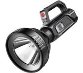 Linterna LED de alta potencia impermeable, linterna de pesca, recargable por USB, potente reflector, lámpara de Camping