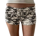 Women Y2K Mini Lounge Shorts Floral Low Waist Micro Shorts Graphic Fitted Boy Shorts Cute Pajama Bottoms Aesthetic Bottoms