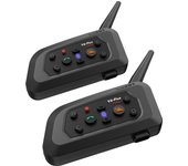 V6plus casco de motocicleta intercomunicador Bluetooth XINOWY auriculares de comunicación inalámbrica IP67 impermeable